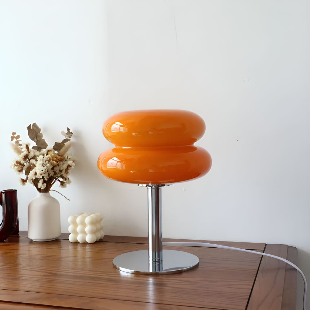 Lámpara Naranja Vintage